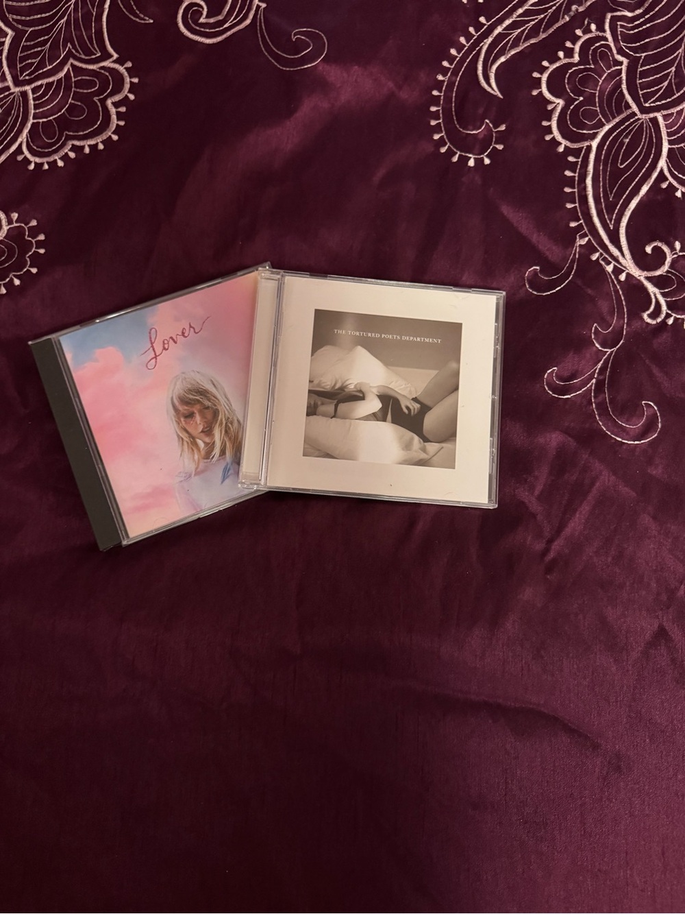 Taylor Swift Lover CD and The Tortured Poets Department CD